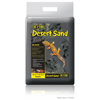 Exo Terra Black Sand piasek czarny 4,5 kg