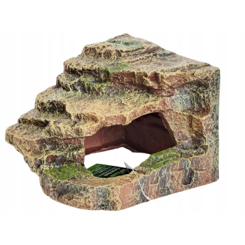 Skała kryjówka narożna dla gadów 14 x 11 cm