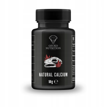 Gecko Nutrition Natural Calcium Wapń bez D3 dla gadów 50g