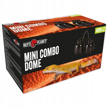 Repti Planet Mini Combo Dome PODWÓJNY Klosz z odbłyśnikiem 2x40W