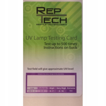 Rep Tech UV Lamp Testing Card czytnik promieniowania UV