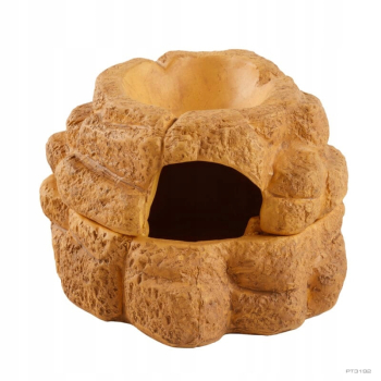 Exo Terra Big Rock ceramiczna dwuczęściowa WILGOTNA KRYJÓWKA z miską S