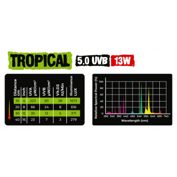 Reptile Nova Tropical Żarówka UVB 5.0 13 W