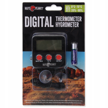 Repti Planet Digital Thermometer Hygrometer Termometr z higrometrem Z SONDĄ