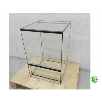 Terrarium szklane Drzwiczki przesuwne, podwójna wentylacja 40 x 40 x 60 cm