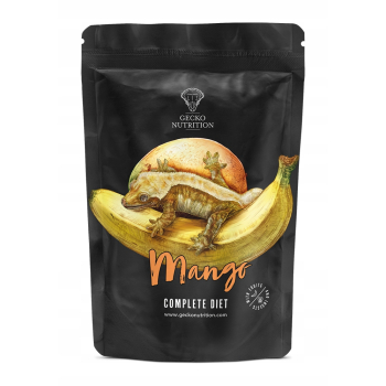 Gecko Nutrition Pokarm dla gekona banan-mango Z OWADAMI 250 g