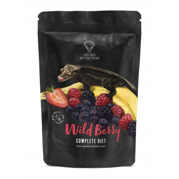 Gecko Nutrition Pokarm dla gekona banan-owoce leśne Z OWADAMI 250g