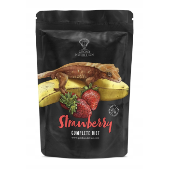 Gecko Nutrition Pokarm dla gekona banan-truskawka Z OWADAMI 250 g