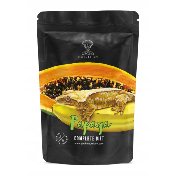 Gecko Nutrition Pokarm papka dla gekona Banan Papaya Z OWADAMI ORYGINAŁ 100 g