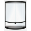 REPTO TERRA HALF MOON Terrarium panoramiczne PREMIUM 56 x 28 x 64 cm