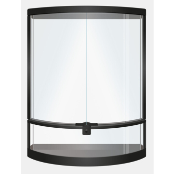 REPTO TERRA HALF MOON Terrarium panoramiczne PREMIUM 56 x 28 x 64 cm
