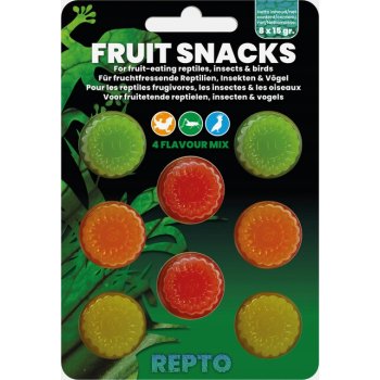 REPTO FRUIT SNACKS JELLY Żelki owocowe dla gadów i owadów MIX SMAKÓW 8 szt