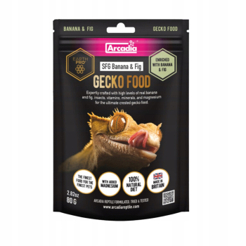 ARCADIA Pokarm papka dla gekonów orzęsionych gargulcowych FIGA BANAN 80 g