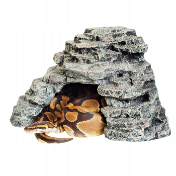 REPTO Narożna kryjówka M PREMIUM do terrarium, wyspa ciepła 22 x 22 x 16 cm