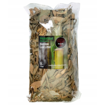 HabiStat Mulch Ściółka Liście bambusa - detailling podłoża do terrarium 5L