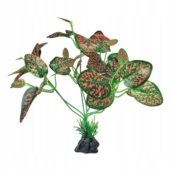REPTO Sztuczna roślina do terrarium Stojąca BEGONIA 15 x 30 cm