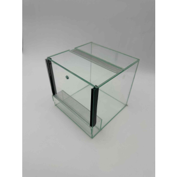 Terrarium szklane PREMIUM - gilotyna, dla ptasznika 20x20x20cm