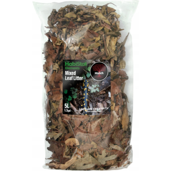HabiStat Leaf Litter MIX Ściółka z liści detailling podłoża do terrarium 5L