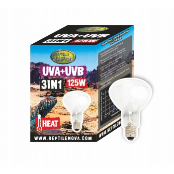 Reptile Nova Żarówka UVA-UVB 2w1 125 W