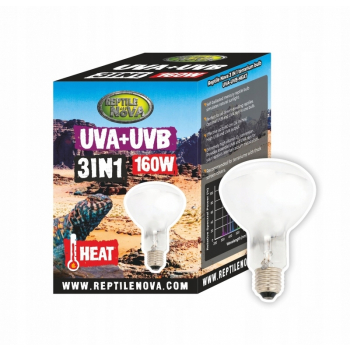 Reptile Nova Żarówka UVB + UVA 2w1 160W