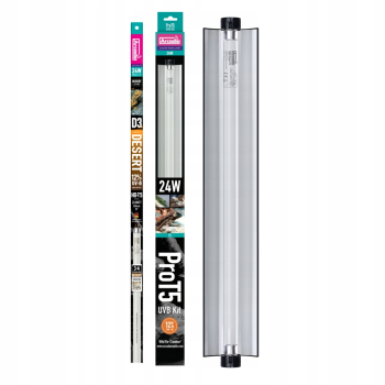 Arcadia Zestaw Oprawa + Świetlówka T5 UVB Kit 12% UVB 24W 60 cm