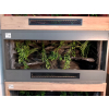 Terrarium z płyty meblowej antracyt ze ścianką szarą 100 x 40 x 40 cm #ŁÓDŹ