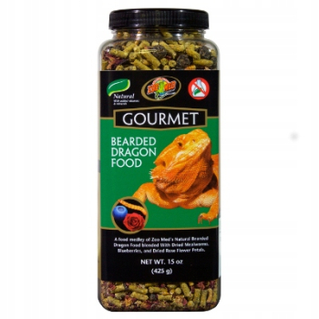 Zoo Med Gourmet Dragon Food Pokarm dla agamy brodatej z mącznikiem 383 g